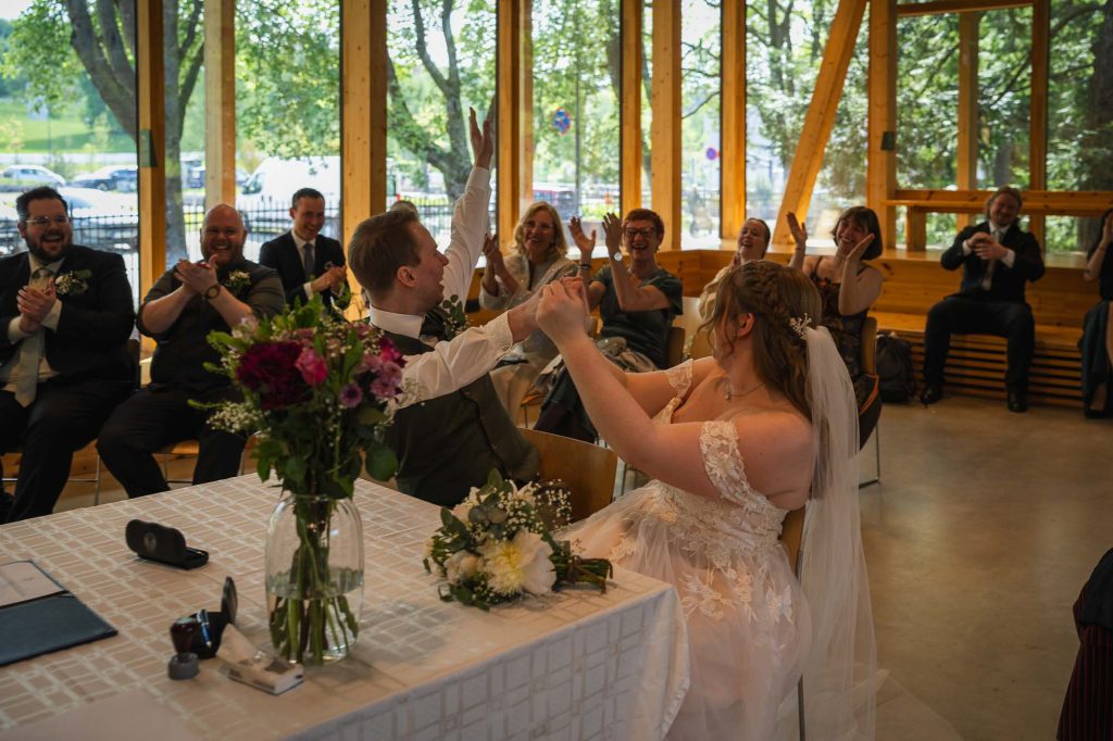 Bryllup i Amfiet i Klimahuset, botanisk hage Oslo