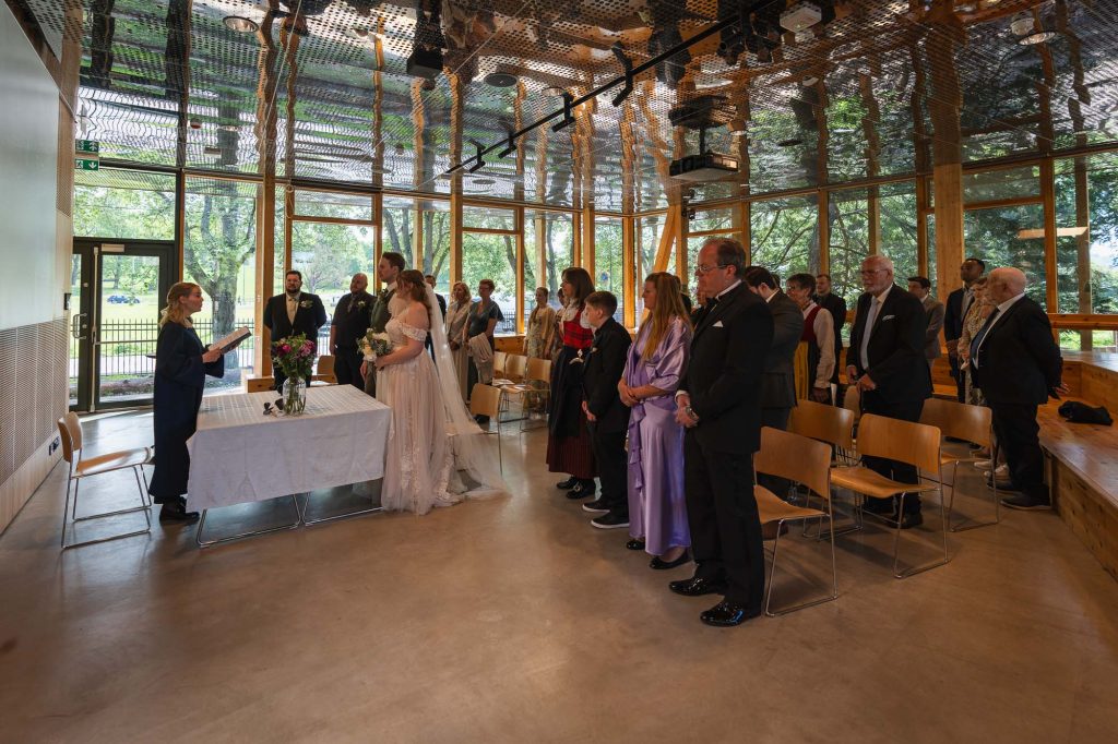 Bryllup i Amfiet i Klimahuset, botanisk hage Oslo