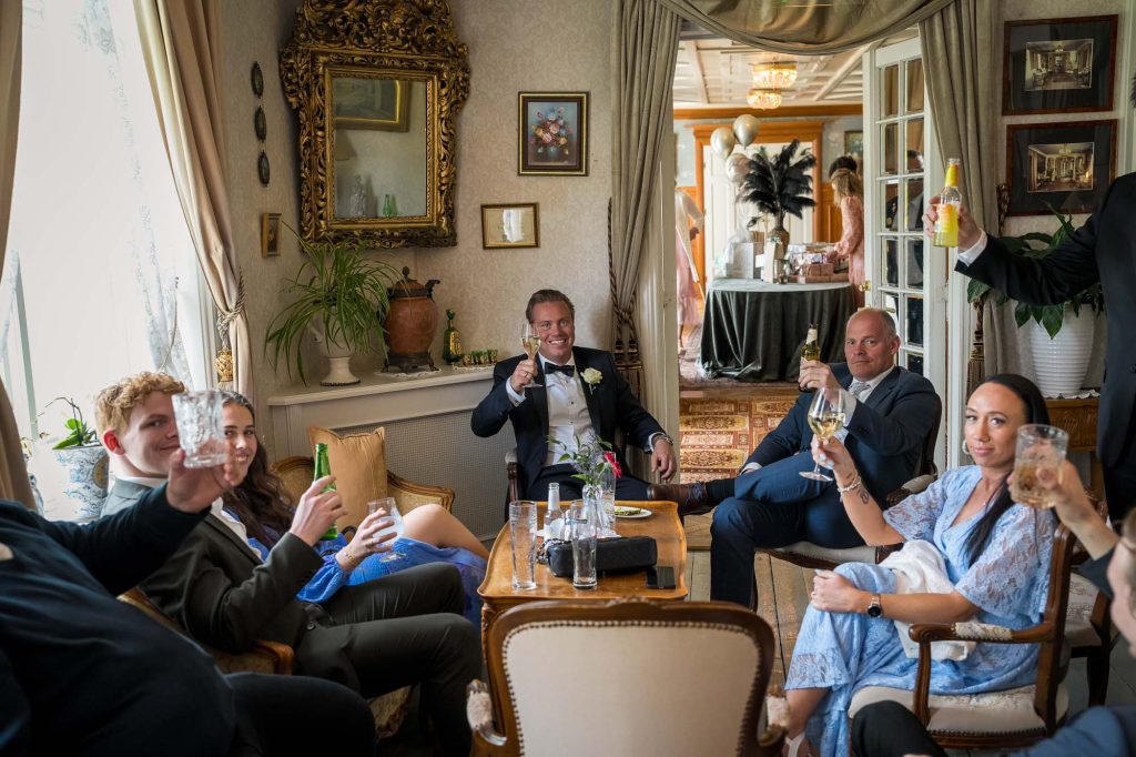 Bilder fra bryllupsfest på Losby gods.